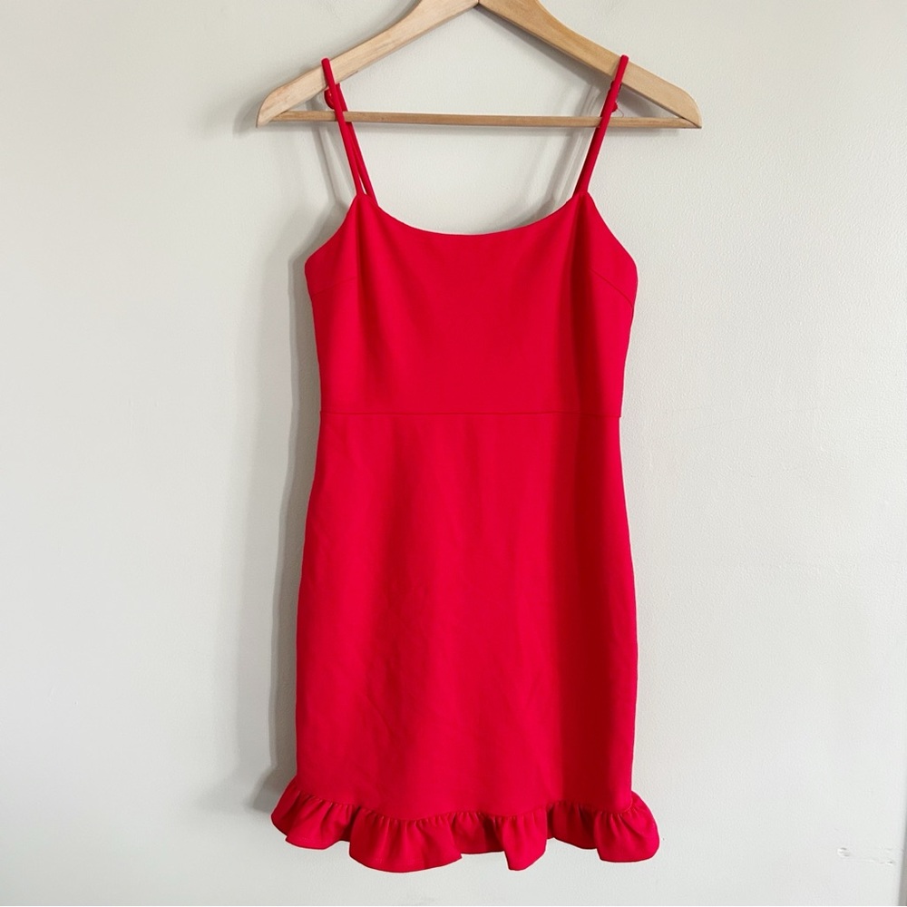 Lulu's • little red bodycon dress